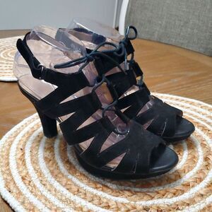 Naturalizer Desi Black Womans Dress Sandals Size 9M